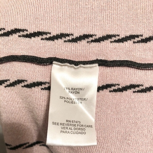 Gabby Skye Gray & Pink Striped Sweater Dress - Picture 12 of 13